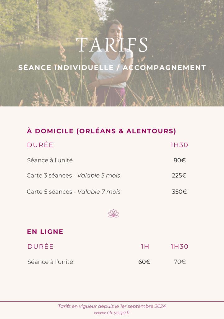 accompagnements & séances individuelles ck yoga